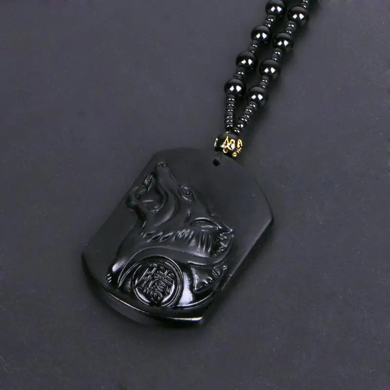 C1fe Wolf Netclace Sbostidian Wolf for Head Necklace تمنيات البركة