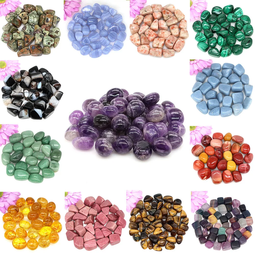Natural Tumbled Stone Bulk Ore Gravel Specimen Healing Crystal Quartz Amethyst Energy Mineral Gems Tank Aquarium Home Decoration