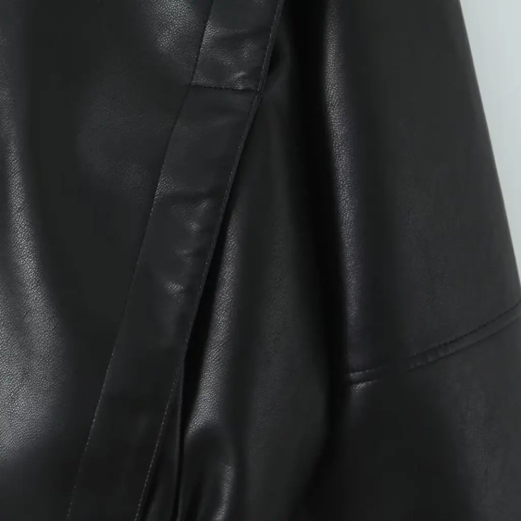 

Autumn European And American Style Motorcycle Street Fashion PU Leather Jacket Women's Top Match Easy Personalized Trend