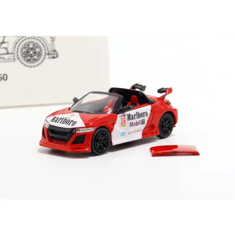 Mortal 1/64 S660 S800 Mugen Alloy Car Static Die Cast Vehicles Collection Model Car Toy