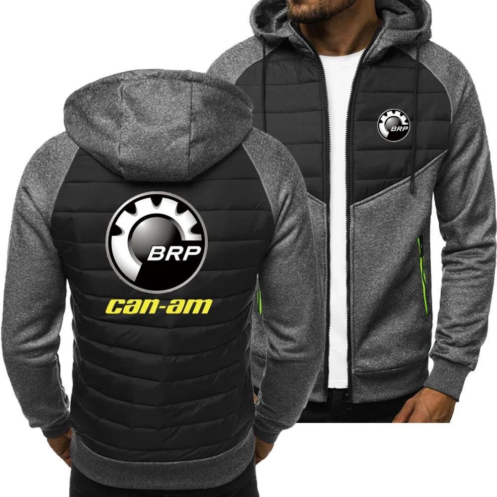 2023New Spring Autumn Brp Can-am Hoodie Men's Fashion Sport Casual Sweatshirts Cardigan Zipper Long Sleeve Jacket