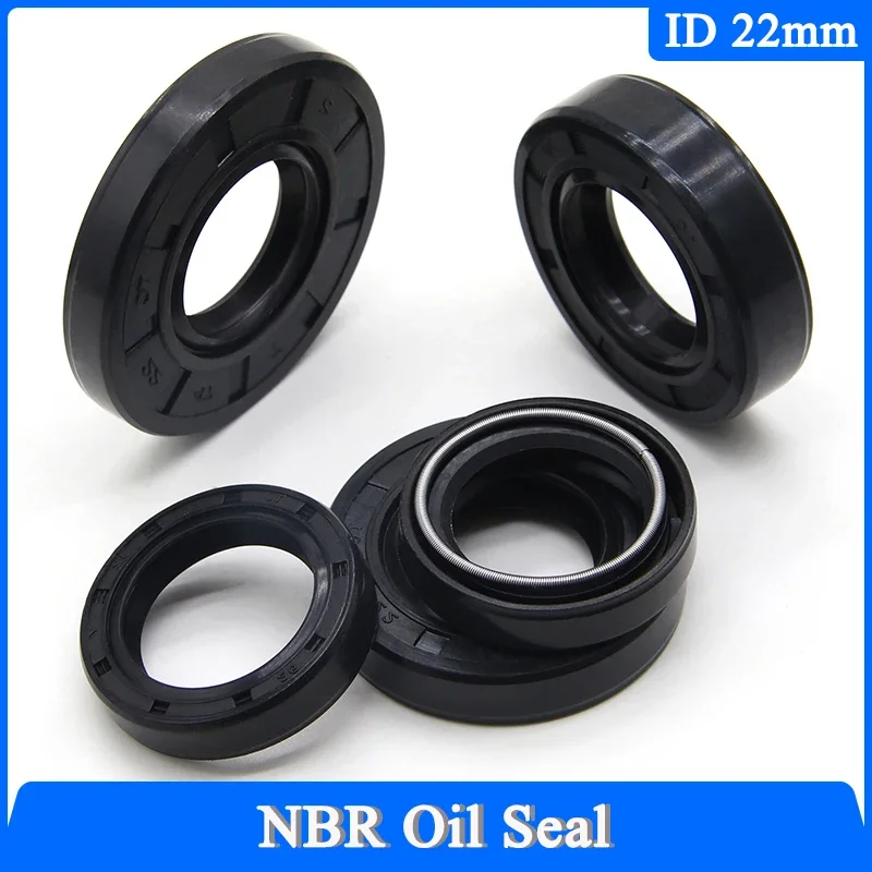 5/10 шт. ID 22 мм NBR сальники TC-22/32/35/38/40/42/45/47/48/50/52*5/7/8/10 мм нитриловая резиновая прокладка вала с двойной кромкой черная