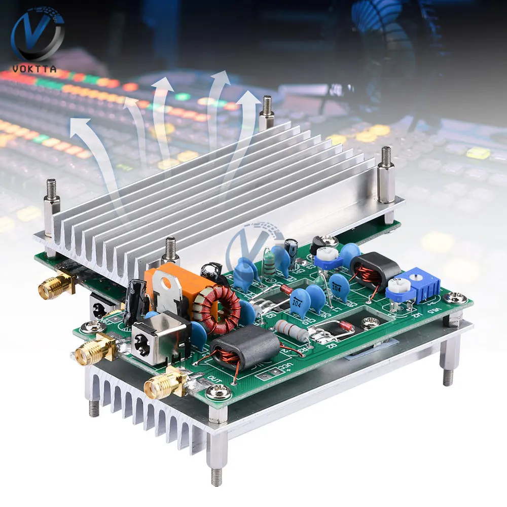 Imagem -02 - Amplificador de Potência de Ondas Curtas Equalizador de Áudio Estéreo cw Ssb Linear Alta Frequência Placa Acabada dc 1213.8v 30w