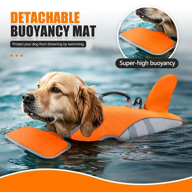 

Life Vest For Large Dog Puppy Swimming Vest Floating Jacket Adjustable Strap High Visibility Clothes Medium Large Dogs Wear With
