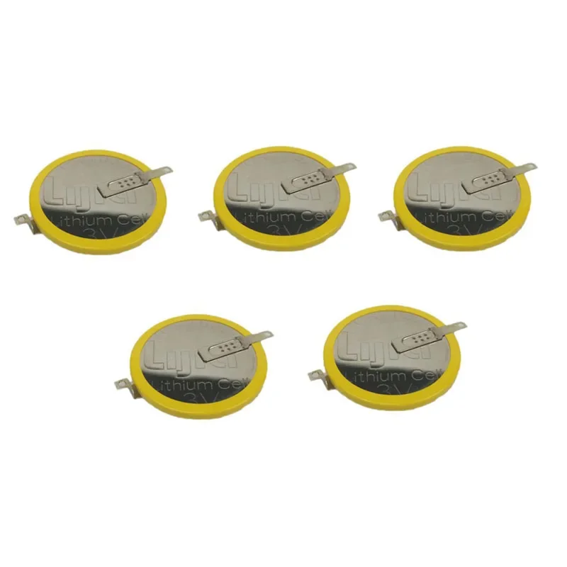 

1/2/5PCS New CR3032 3V 600mAh Lithium Button Coin Cell Battery CR 3032 with Welding Foot Pins for Watches, Car Remotes etc