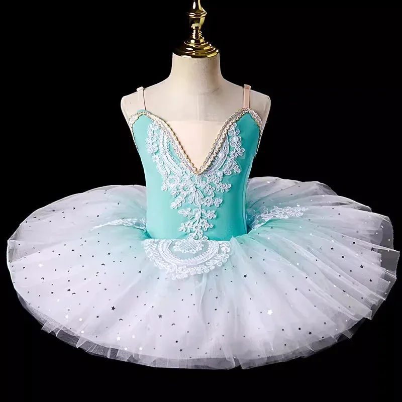 Professional Ballerina Ballet Tutu For Child Girls Adulto Dance Clothing Kids Vestido Figure Skating Dress Ballet Leotards