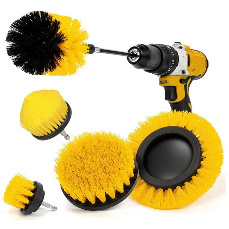 Attachment Set Power Scrubber Brush with 1Pcs Extend Long Attachment, Drill Scrub Brush for Cleaning,B-FS