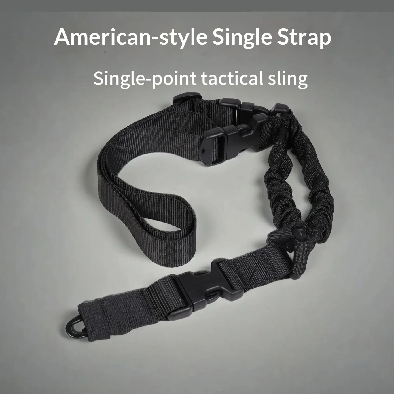 

American Single Point Oblique Span Tactical Strap Military Fan Outdoor Alloy Multi-functional Adjustable Gun Rope