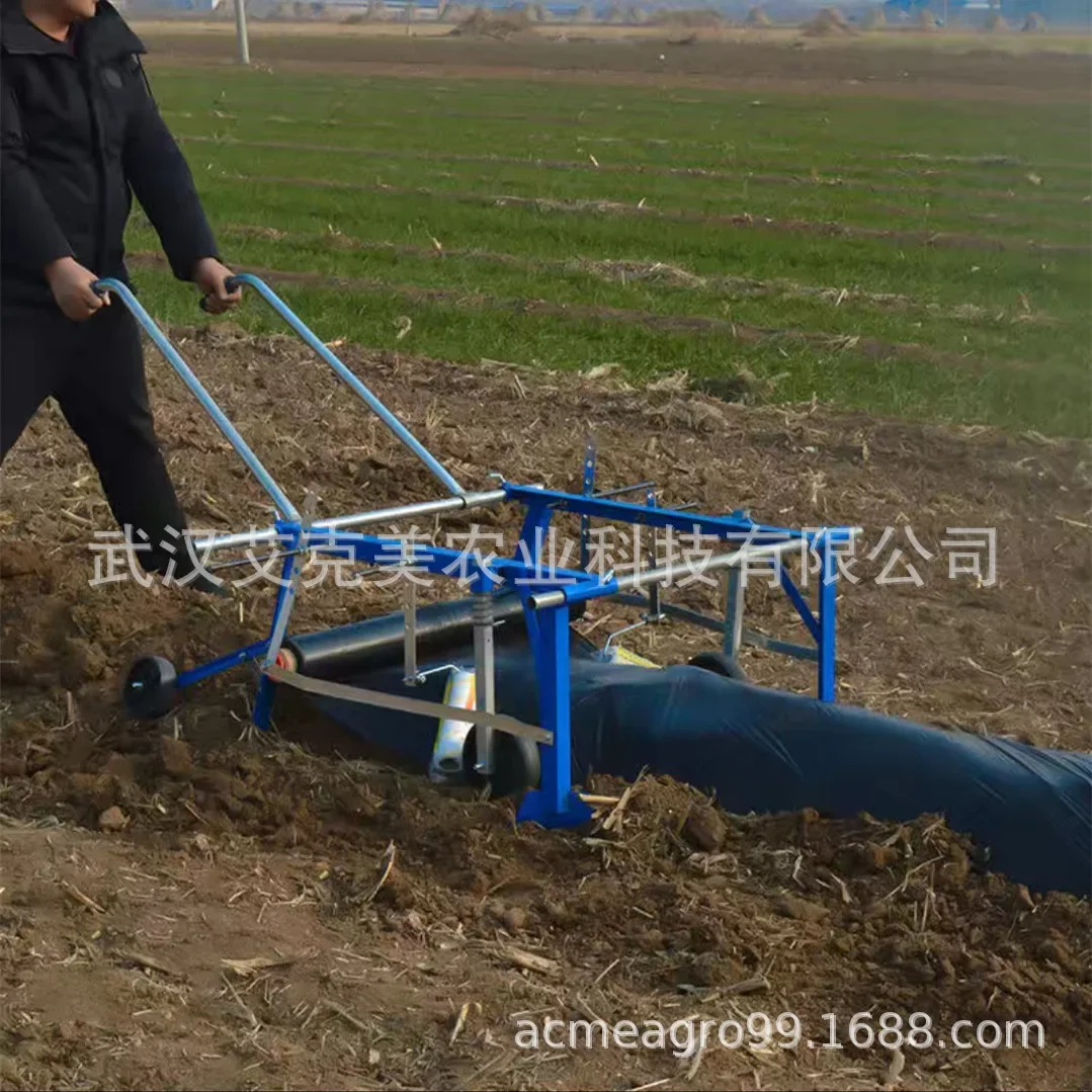 Greenhouse film laying machine, manual pulling film laying machine, agricultural land film laying and covering machine,