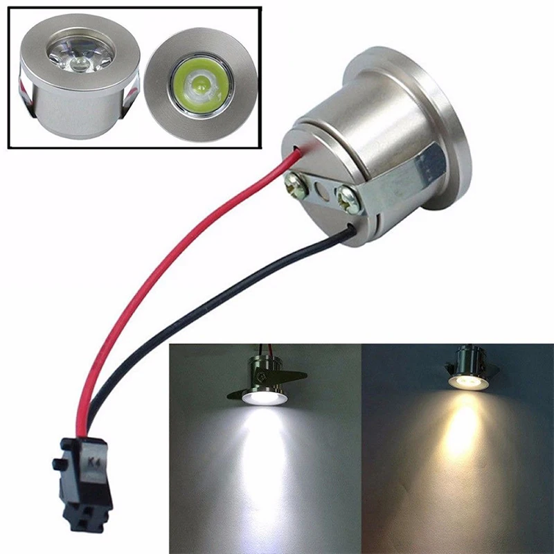 (Ce14)1W /3W LED White/Warm AC 85-265V Mini Surface Mounted Light Led Downlight Jewelry Cabinet Lamp LED Mini Spotlight Lamp