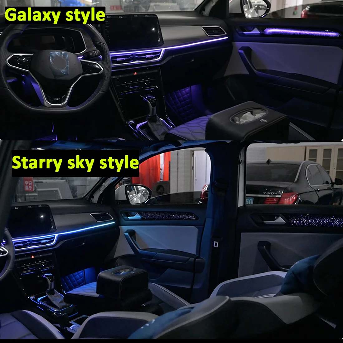 Ambient Light Kit For VW T Roc 2023-2025 Interior LED 64 Color Symphony Dynamic Atmosphere Lamp APP Control Tuning
