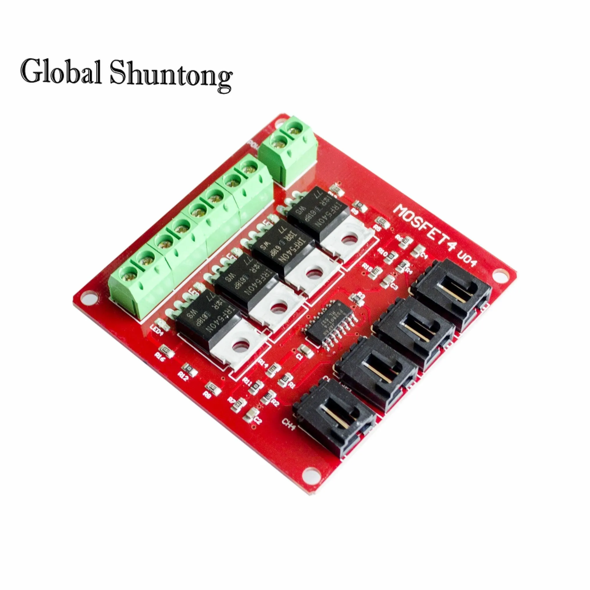 Four Channel 4 Route MOSFET Button IRF540 V4.0+ MOSFET Switch Module For Arduino