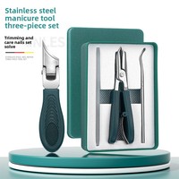Anti-Splash 25° Slant Edge Nail Clipper Set Professional High-end Eagle Beak Oblique Toe Nail Trimmers Ingrown Toenail Tools