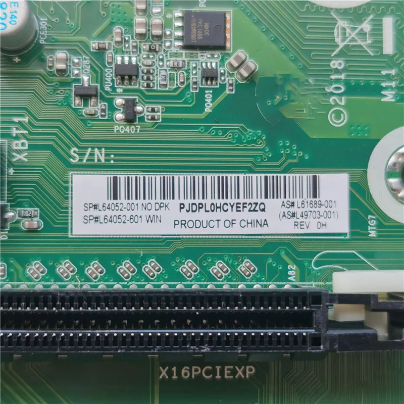 Desktop Motherboard For HP ProDesk 400 480 G6 MT L64054-001 L61689-001 100% Test Tefore Shipment
