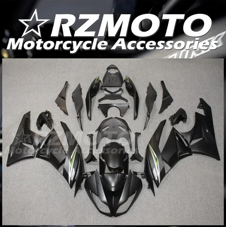 4Gifts New ABS Fairings Kit Fit For KAWASAKI ZX-6R ZX6R 636 2009 2010 2011 2012 09 10 11 12 Bodywork Set Matte Black