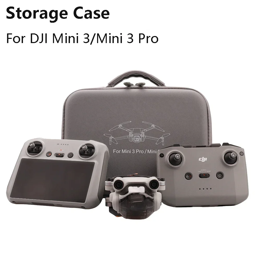 For DJI Mini 3 Pro Storage Bag Handbag PU Bag Portable Carrying Case Waterproof Box For DJI Mini 3 PRO Drone Accessories