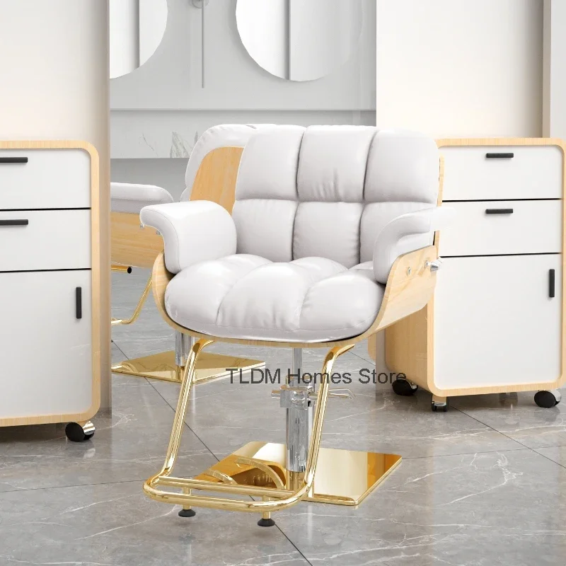 

Comfy Nordic Barber Chair Fashionable Trendy Simple Adjustable Hairdresser Chair Modern Aesthetic Sillon Pedicura Furniture