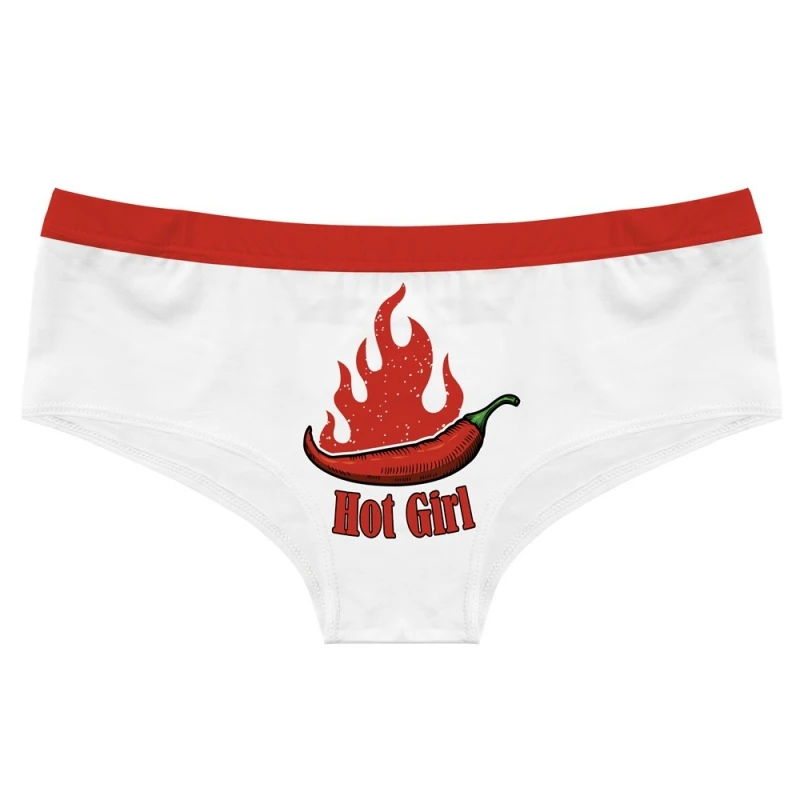 Original Design Girls Underpants Cartoon Chili BBQ Print Women\'s Lingerie Elastic  Lift buttocks Knickers Seamless Lady Panties