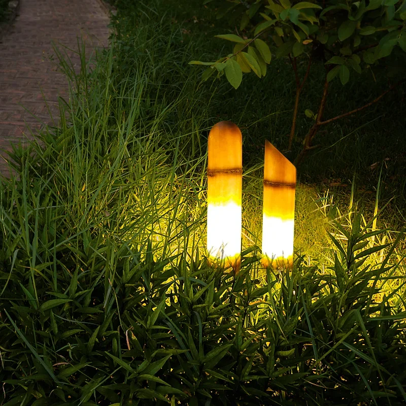 Solar light Outdoor luminous bamboo light Lawn light Decoration layout Garden