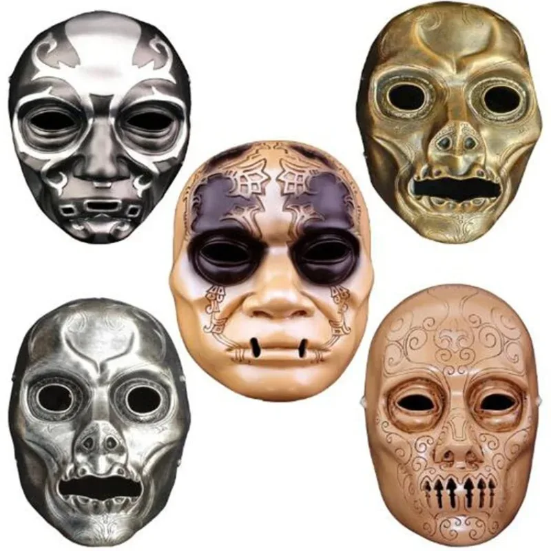 Halloween Death Eater Mask Knights Walpurgis Death Eeters Cosplay Mask Party Draco Malfoy Resin Full Face Mask Masquerade Props