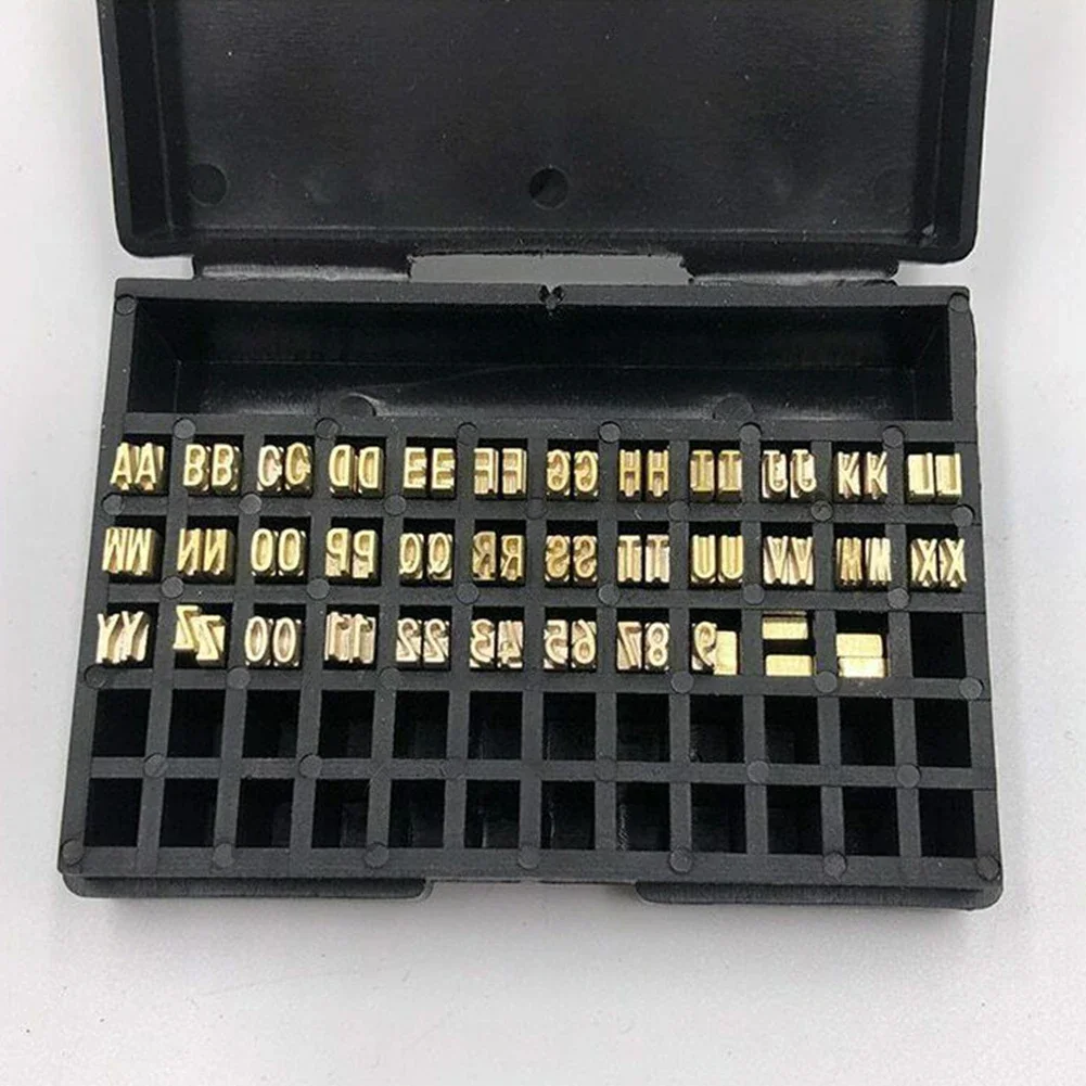 Imagem -02 - Máquina de Impressão Térmica Word Grain Hot Stamp Copper Letters Font Semi-automatic Tools 2*3*15 mm 120 Pcs