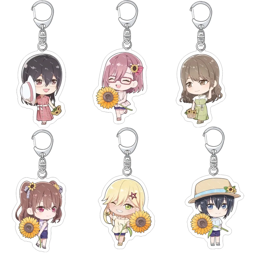 55MM Anime 2,5-Dimensionaler Verführungs-Acryl-Schlüsselanhänger Mikari Tachibana Kisaki Aria ‌   Amano Lilsa Noa Figur Niedliche Geschenke