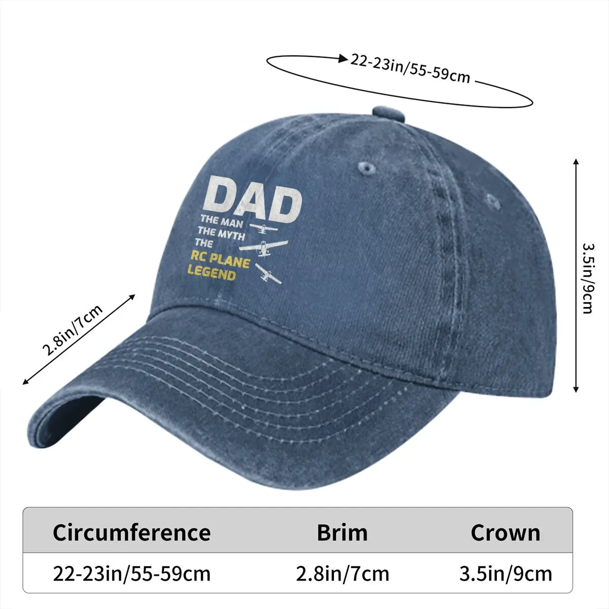 Pure Color Dad Hats RC Women's Hat Sun Visor Baseball Caps Airplane Model Peaked Cap