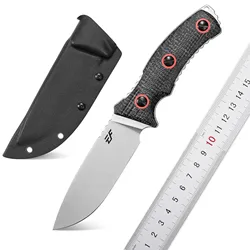 New Eafengrow EF138 Straight KnifesN690 Steel Blade Micarta Handle Full Tang EDC Fixed Blade Knife for Field Working Camping