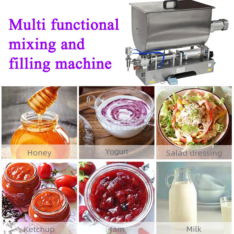 

Машина для наполнения PBOBP, коммерческая 50-5000 мл, дозатор жидкой пасты, наполнитель из нержавеющей стали, косметический наполнитель для меда и лосьона для домашнего использования