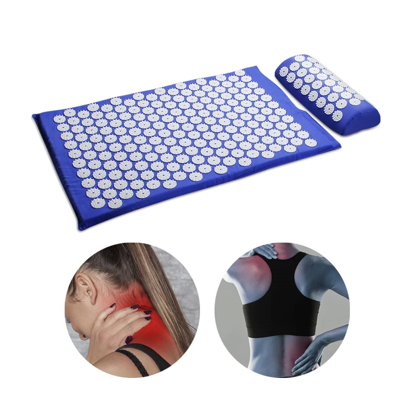 62*38cm Massager Cushion Massage Mat Acupressure Relieve Back Body Pain Spike Mat Acupuncture Yoga Mat/Pillow