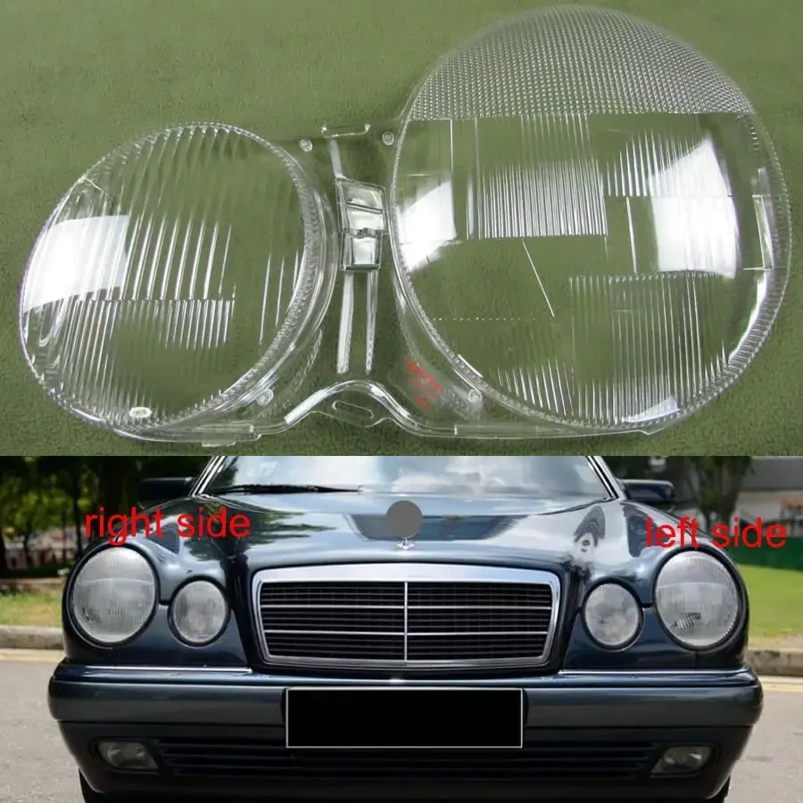 

For 1995-2003 Mercedes-Benz W210 E200 E240 E260 E280 Headlamp Housing Transparent Mask Cover Lens Headlight Shell Plexiglass