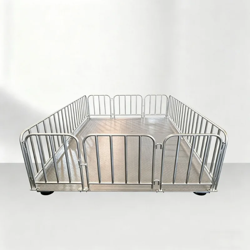 

Floor scale 1-3 tons logistics floor pump electronic scale with fence small floor scale