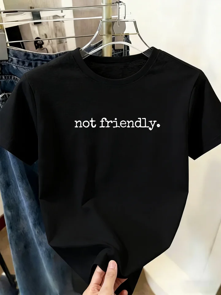 Womens Casual Short Sleeve Graphic T-Shirt