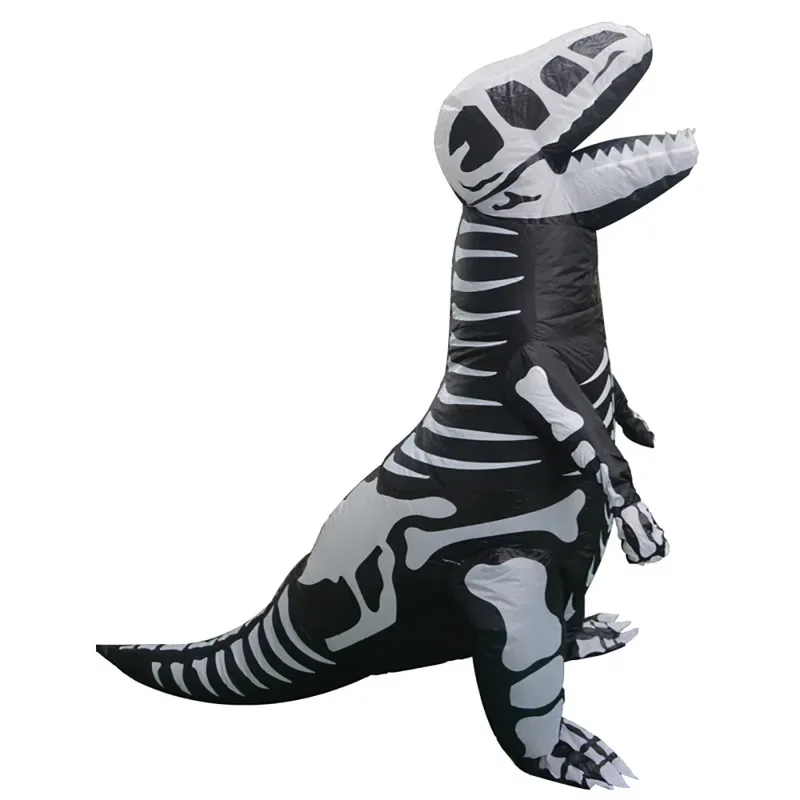 New Inflatable Dinosaur Costume T-Rex Skeleton Adults Kids Dino Suit Carnival Cosplay Party Fancy Dress Birthday Blow Up Outfits