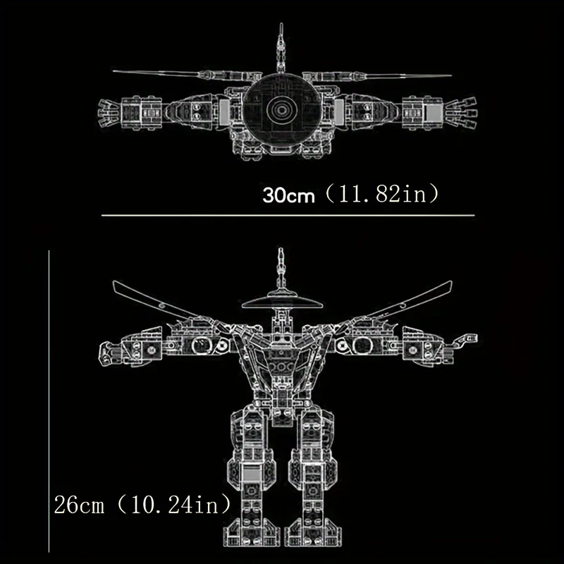 Kit de Blocos de Construção de Robô Dourado para Crianças, Tijolos de Modelo de Filme, Brinquedos como Presentes para Meninos, 71702, 517PCs