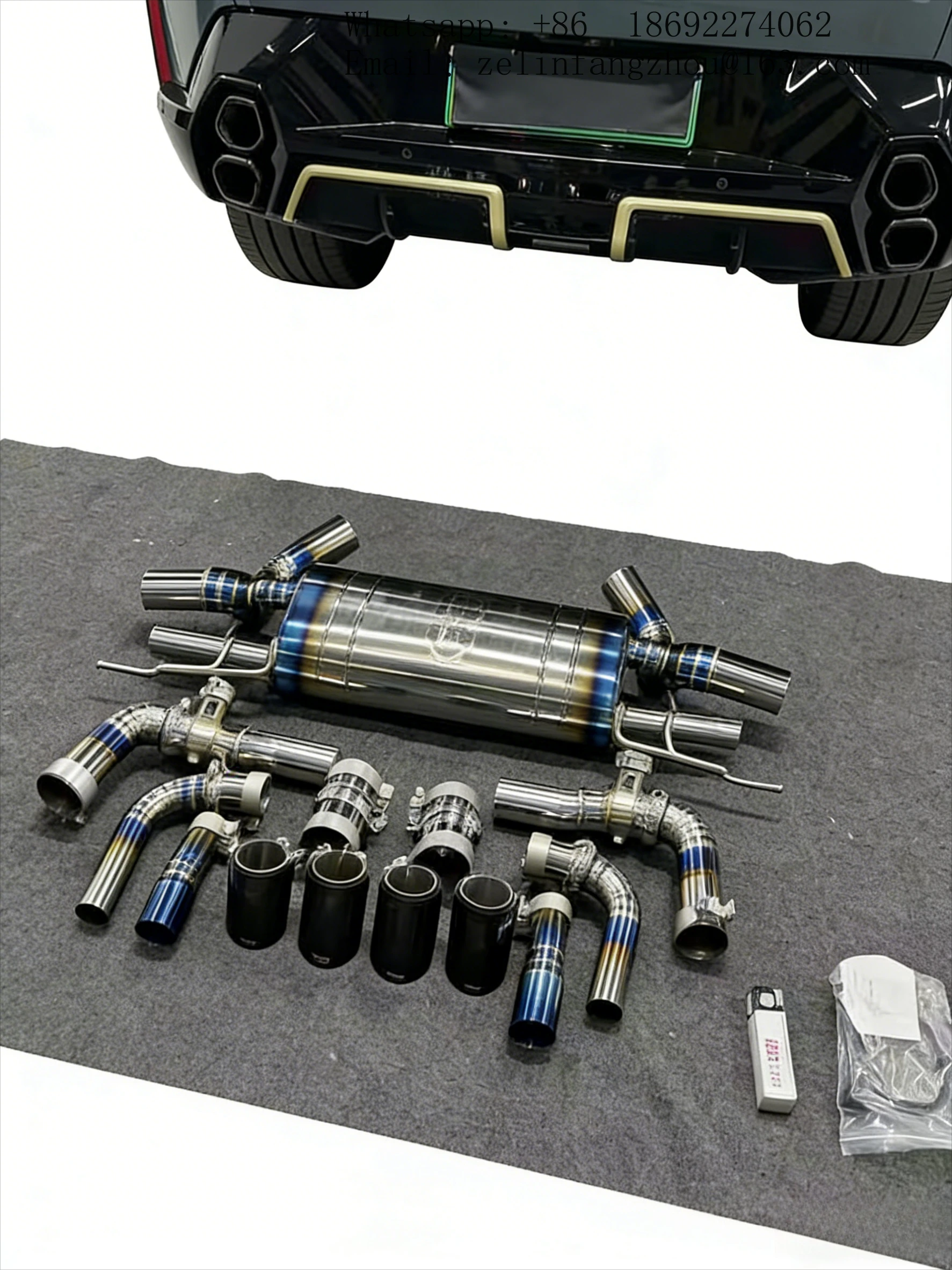 Full Titanium Valvetronic Catback Exhaust System For BMW XM G09 2025 TIG Welding High Performance Muffler Auto Parts