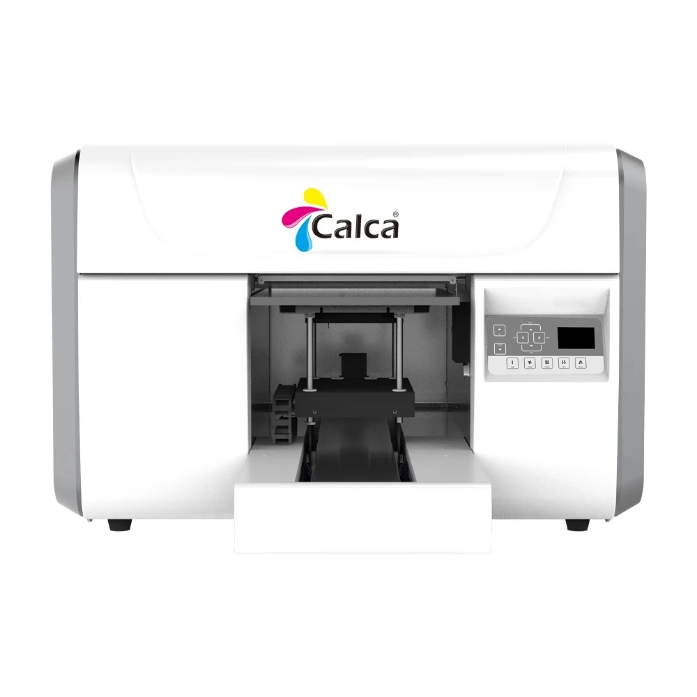 CALCA Digital Industry UV Printer A3 Size LED UV Flatbed Printer for T-shirt Phonecase Bottles Glass Metal Acrylic Wood Printing