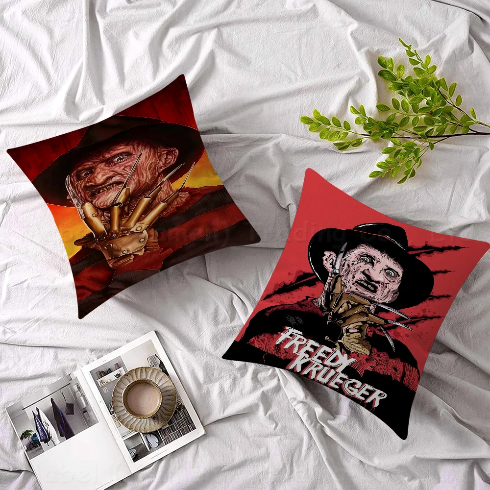 

Film K-Krueger F-Freddy HorrorPersonalized Pillow Dust Cover Bedroom Kids Party Decoration Pillowcase Birthday Children Gift