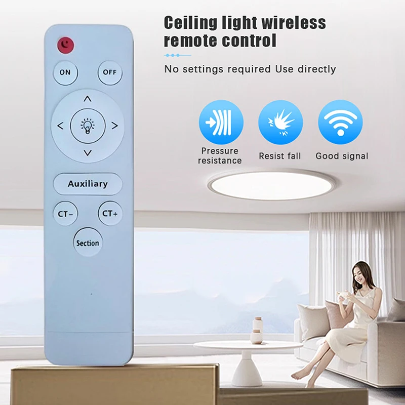 Infrared Remote Control Stepless Dimmer LED Fan Lamp Living Ceiling Room For Light Ceiling Light Floodlight Remote Control