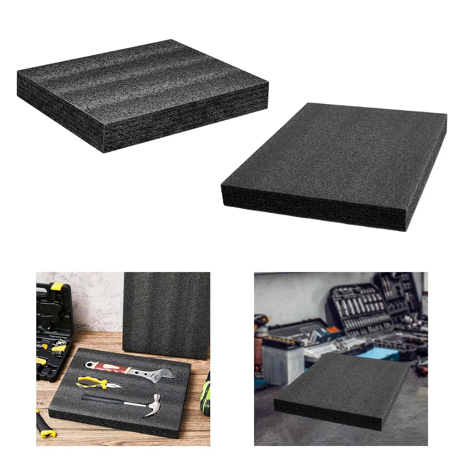 Polyethylene Foam Sheet Portable Easy to Use Practical Cushioning Foam Packing Cases Foam Pad for Packing Cases Crafts Toolbox