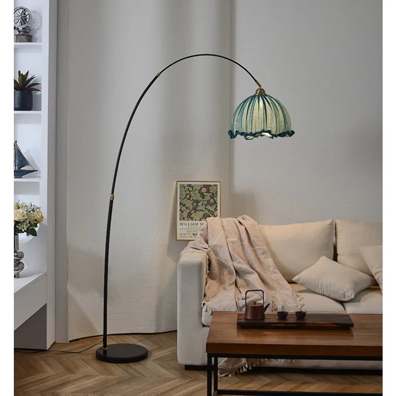 Simple Fishing Led Floor Lamps for Living Room Sofa Side Ambiance Standing Lamp Study Room Eye Protection Reading Lights
