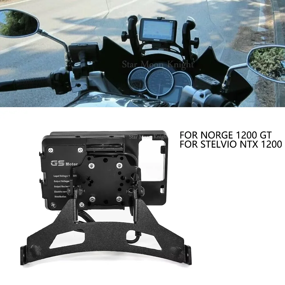 Support de téléphone pour NORGE 1200 GT, support de navigation GPS/smartphone pour moto, support de téléphone portable