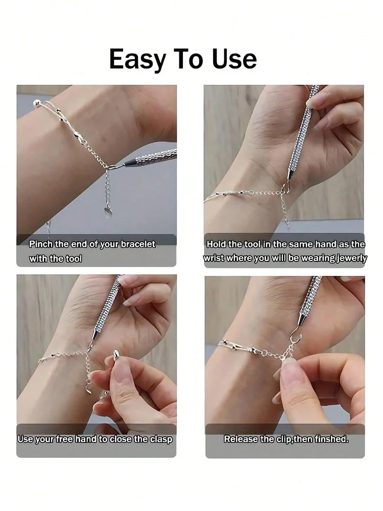 1PC Bracelet Helper Tool Jewelry Helper Fastening and Hooking Equipment For Jewelry Bracelet Necklace Watch Clasps Zipper