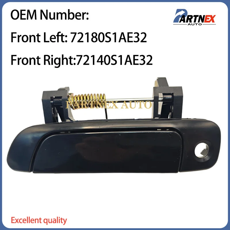 Car Door Exterior Outer Outside Inside Inner Door Handle Compatible For Honda Accord 1998-2002 Euro Type 72180S1AE32