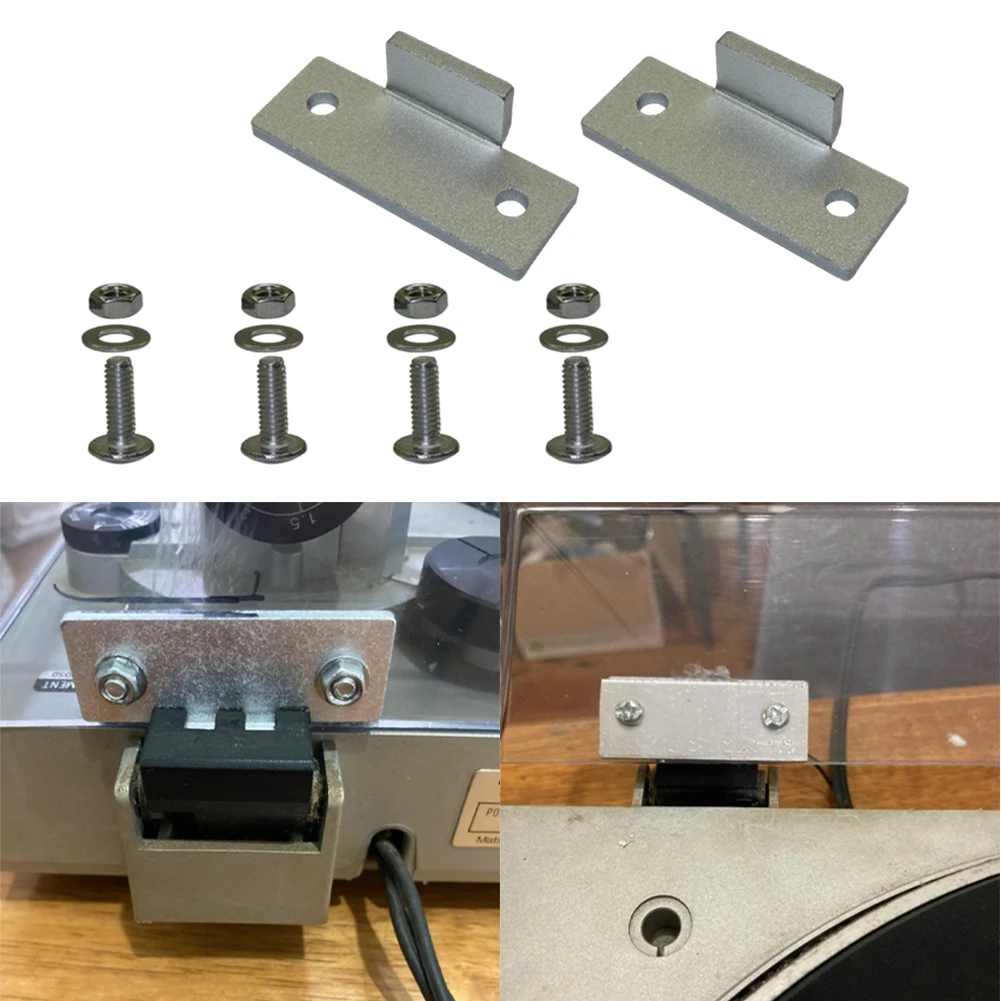 1 Pair Turntable Dust Cover Hinges Repair Hinge Clips/Kits For Technics SL-D2 SL-Q2 And SL-3200 Hinge Repair Plate Kit