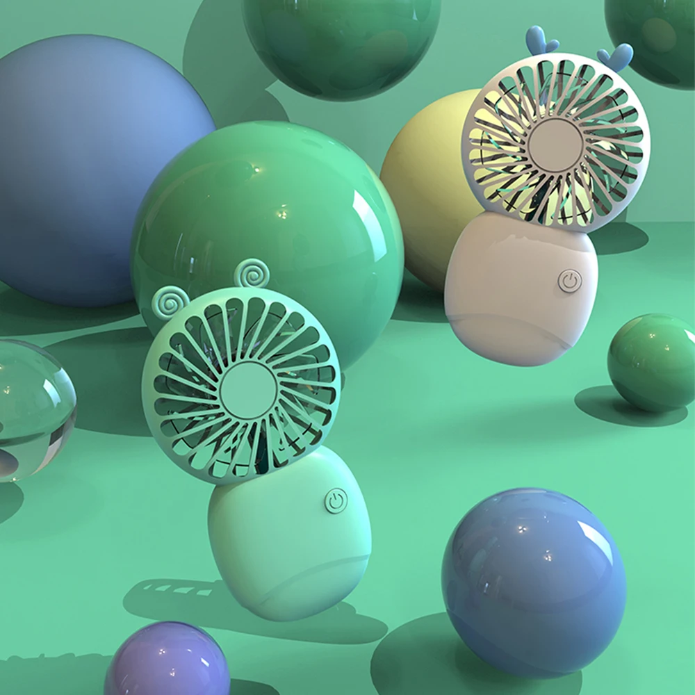 Мини-вентилятор летний ручной, с зарядкой от USB