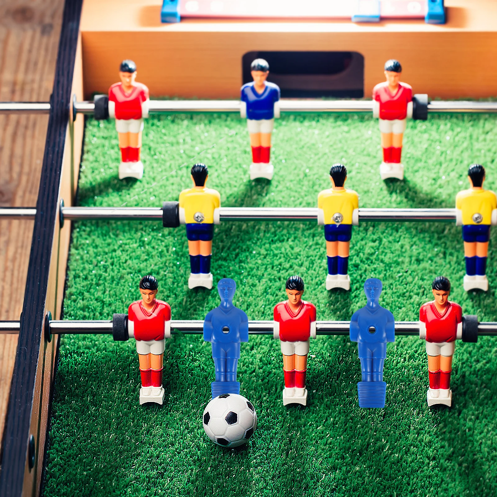 

4 Pcs Table Football Machine Accessories Foosball Parts Figures Plastic Desk Soccer Player Figurines