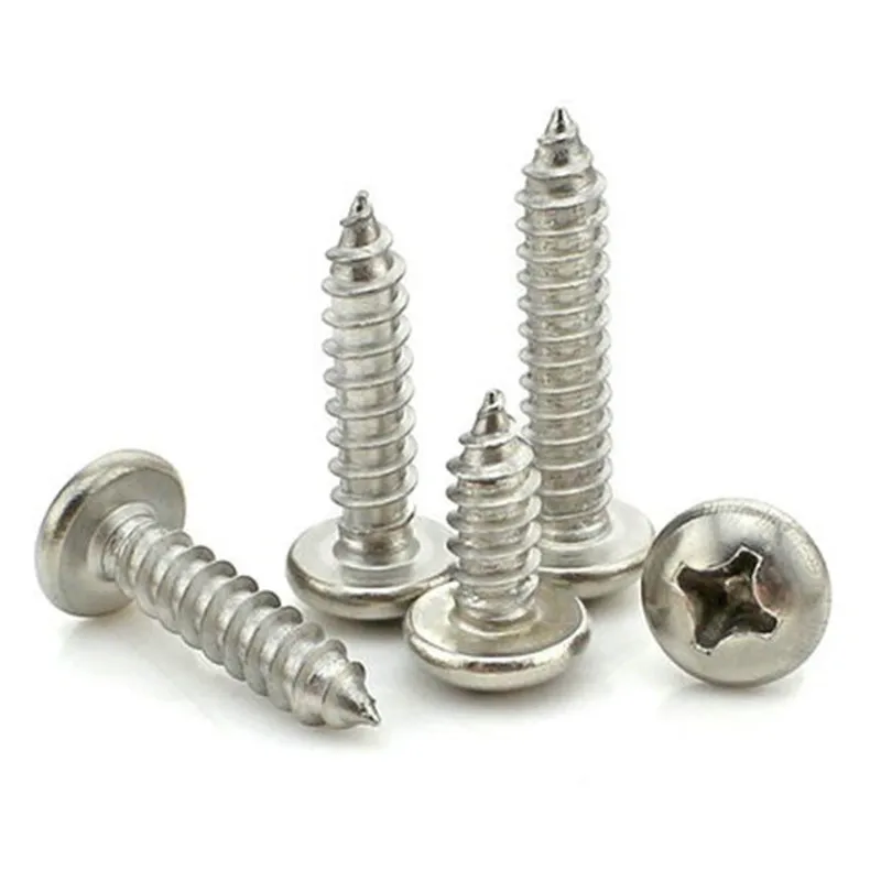 M1 M1.2 M1.4 M1.6 M1.7 M2 M2.2 M2.3 M2.6 M3 Stainless Steel PA Pan Head Phillips Self Tapping Screw SS304