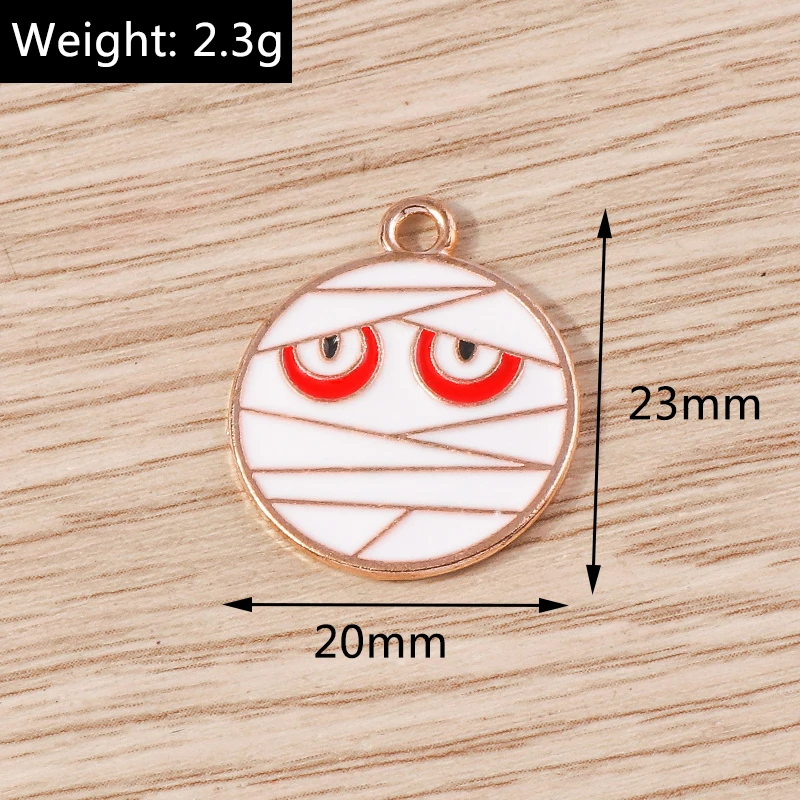 10 Stück 13 x 25 mm Punk-Emaille-Kreuz-Charms für Schmuckherstellung, Anhänger, Halsketten, Ohrringe, DIY, handgefertigte Schlüsselanhänger, Bastelzubehör – Detail 17