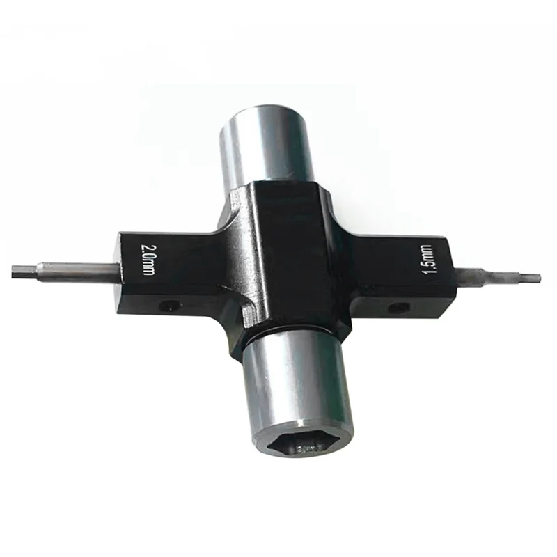 

M5 Quad Wrench With Built In One Way Bearing Tool 1.5Mm/2Mm Screwdriver Release Propeller Motor For RC FPV Racing Drone Durable